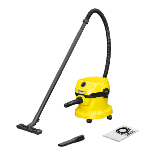 KARCHER WD 2 PLUS V-12/4/18 - Stofzuiger met zak - Met Zakloze technologie - Geel