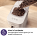 PHILIPS Baristina - BAR300/00 - Semi-Automatische Espressomachine - Pistonmachine - Koffiemachine met Bonen - Wit - Semi automatische espressomachine - Wit