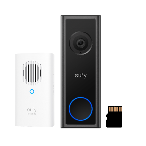 EUFY C30 Connected 2K Videodeurbel + Chime en SD-kaart Slimme deurbel
