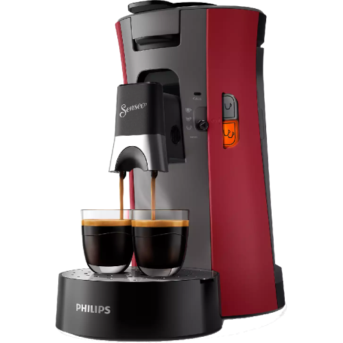 PHILIPS Senseo Select  (CSA240/90) - Koffiepadmachine - Met padsysteem - 900 ml - Rood / Zwart