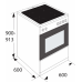 ETNA FIV560ZWA - Fornuis - Inductie 2-fasen (Perilex) - breedte 60 cm