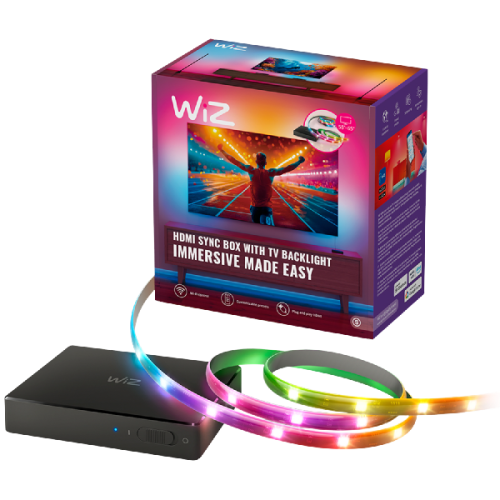 WIZ HDMI Sync Box met TV verlichting + RGBIC LED strip voor 55-65'' TV's