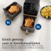 PHILIPS  Airfryer 4000-serie Dual-Stacked - Dubbele Airfryer - NA462/70 - 2 Lades (Sync) - 10 L - Tot 6 Personen - Bespaart 45% Ruimte - Heteluchtfriteuse - Zwart