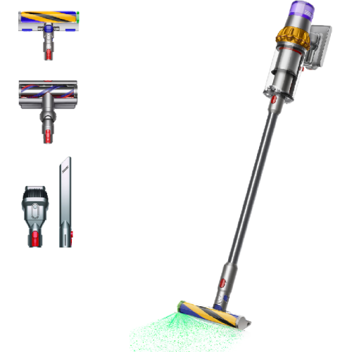 DYSON V15 Detect Absolute 2023 - Steelstofzuiger 2-in-1 - Autonomie 1 h - Max zuigvermogen 2 W - Zilver