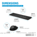 HP Draadloze toetsenbord en muis 650 Zwart (4R013AA#UUZ)