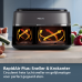 PHILIPS  Airfryer 3000-serie Dual Basket - NA352/00 - Dubbele Mand - 9 L - Tot 6 Personen  - Heteluchtfriteuse - Zwart