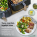 PHILIPS  Airfryer 3000-serie Dual Basket - NA352/00 - Dubbele Mand - 9 L - Tot 6 Personen  - Heteluchtfriteuse - Zwart