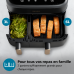 PHILIPS  Airfryer 3000-serie Dual Basket - NA352/00 - Dubbele Mand - 9 L - Tot 6 Personen  - Heteluchtfriteuse - Zwart
