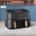 PHILIPS  Airfryer 3000-serie Dual Basket - NA352/00 - Dubbele Mand - 9 L - Tot 6 Personen  - Heteluchtfriteuse - Zwart