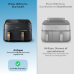 PHILIPS  Airfryer 3000-serie Dual Basket - NA352/00 - Dubbele Mand - 9 L - Tot 6 Personen  - Heteluchtfriteuse - Zwart
