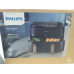PHILIPS  Airfryer 3000-serie Dual Basket - NA352/00 - Dubbele Mand - 9 L - Tot 6 Personen  - Heteluchtfriteuse - Zwart