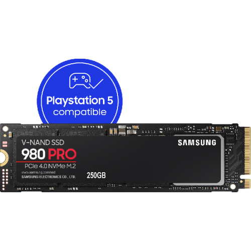 SAMSUNG Interne SSD-schijf 250 GB 980 PRO PCle 4.0 NVMe M.2 (MZ-V8P250BW)