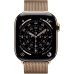 APPLE Watch Series 11 GPS + Cellular - 46mm Gold Titanium Case - Gold Milanese Loop M/L