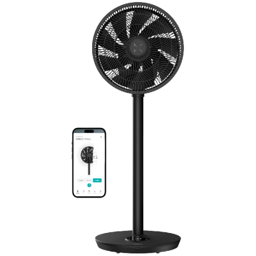 DUUX Smart Statiefventilator Whisper Flex 2 Zwart
