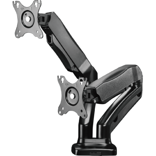 ISY Monitor standaard voor 2 monitors tot 32'' Dual Gaslift Zwart (IMA-2100)