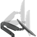 ISY Monitor standaard voor 2 monitors tot 32'' Dual Gaslift Zwart (IMA-2100)