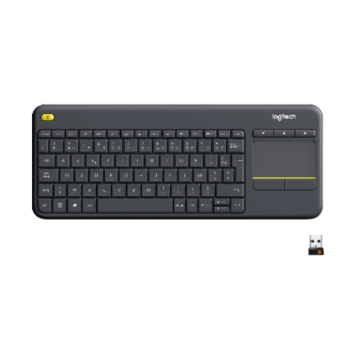 LOGITECH Draadloos toetsenbord K400 Plus AZERTY Zwart (920-007131)