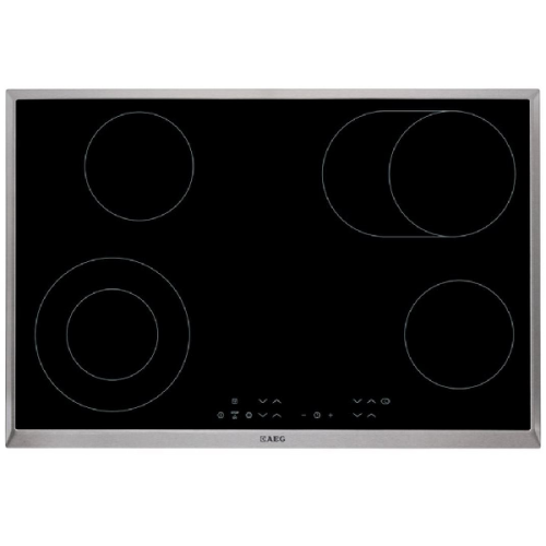 AEG HK834060XB - Kookplaat - Half geïntegreerd - Elektrisch - breedte 76.6 cm