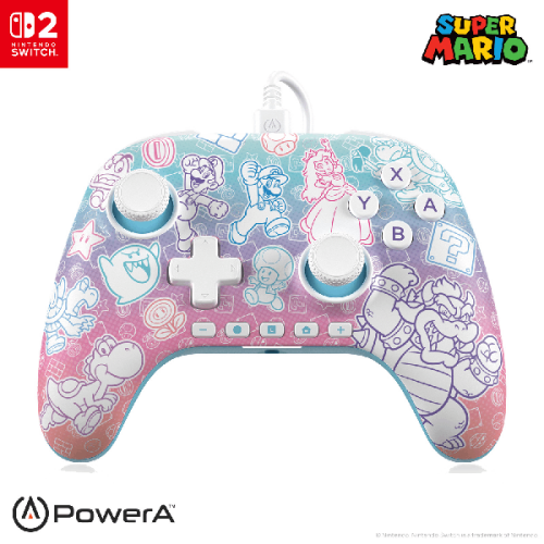 POWERA Advantage Gamepad Nintendo Switch 2 Mushroom Kingdom