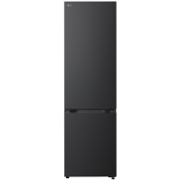LG GBBS322BEV Koel-vriescombinatie Zwart Energie label B Met DoorCooling Smart Inverter compessor Essense Black Steel