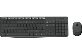 LOGITECH Draadloos toetsenbord en draadloze muis MK235 AZERTY Zwart (920-007907)