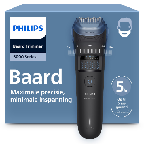 PHILIPS BT5775/15 Series 5000 Baardtrimmer Pianolakzwart Baardtrimmer Pianolakzwart