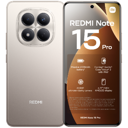 XIAOMI Redmi Note 15 Pro - 8GB - 256GB - Zilver