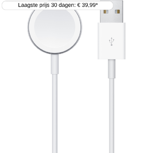 APPLE Watch Magnetische Oplaadkabel USB-A 1 M Wit (MW6A3ZM/A )