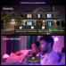 PHILIPS HUE Bundle Essential Slimme LED GU10 Spotlight Wit en gekleurd licht - 3-stuks + Dimmer switch draadloze schakelaar
