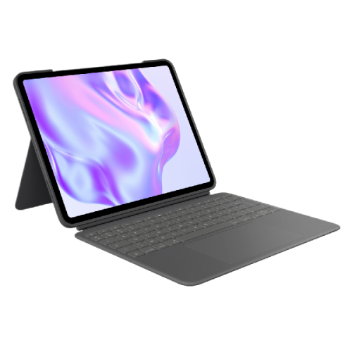 LOGITECH Combo Hoes en AZERTY Toestenbord Touch iPad Pro 13'' Grijs (920-012663)