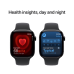 APPLE Watch S10 GPS 46 mm Aluminum Jet Black kast, Rubber Band M/L (MWWQ3QF/A)