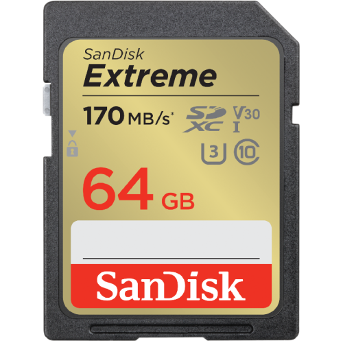 SANDISK Geheugenkaart Extreme SDXC 64 GB (00121579)