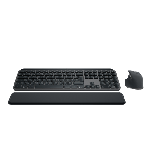 LOGITECH Draadloos toetsenbord en draadloze muis MX Master 3S MX Keys S MX Palm Palmsteun Zwart (920-011607)