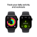 APPLE Watch Series 11 GPS - 42 mm Jet Black Aluminium Case - Black Sport Band S/M