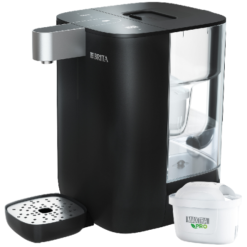 BRITA Cube Heet- en Koudwaterdispenser - Instelbare Temperatuur en Volume - UV-C Technologie Bacterievrij Water- Incl.1 Maxtra PRO Kalk Expert waterfilter