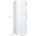 BOSCH KSV33VWEP - Tafelmodel koelkast met vriesvak - breedte 60 cm - hoogte 176 cm