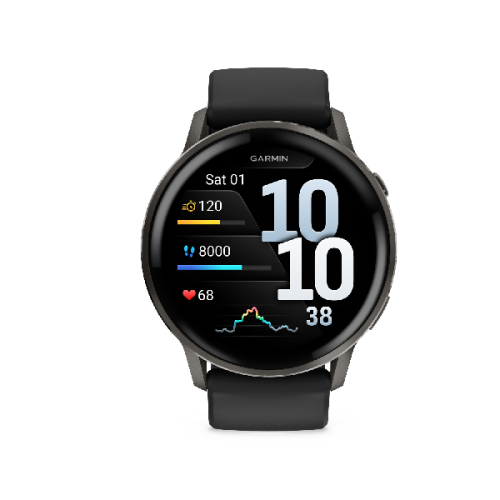 GARMIN Venu 4 45mm Black w/ Slate + Black Smartwatch