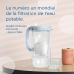 BRITA Glazen Waterfilterkan 2,5L - Licht Blauw - incl. 1 Maxtra Pro Waterfilter - Filtert, Kalk en Chloor