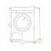 AEG LWR73R864 - Was-droogcombinatie - 8 kg + 5 kg - 1600 rpm - 76 dB
