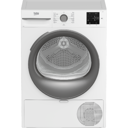 BEKO BM3T3823WMM - Warmtepompdroger - 8 kg - 64 dB - Energielabel D