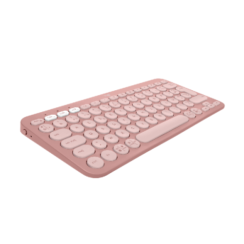 LOGITECH Pebble Keys 2 K380s (920-011805) Draadloos Standard Toetsenbord AZERTY Roze
