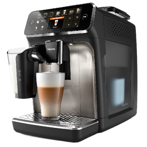 PHILIPS 5400-serie LatteGo EP5447/90 - Volautomatische espressomachine - Zwart/Zilver