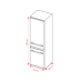 BEKO B5RCNA346HG - HarvestFresh - Koel-vriescombinatie - breedte 59.5 cm - hoogte 179.6 cm - inhoud 301 l - NoFrost Manhattan Gray