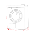 WHIRLPOOL WAM 87WB BE - Wasmachine voorlader - 8 kg - 1400 rpm - 76 dB