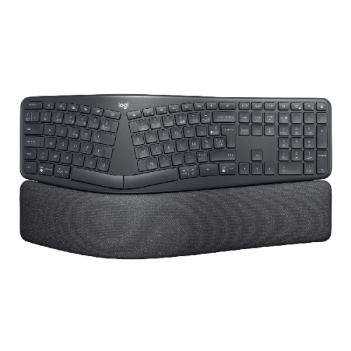 LOGITECH Ergo K860 (920-010104) Draadloos Standard Toetsenbord AZERTY Zwart