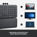 LOGITECH Ergo K860 (920-010104) Draadloos Standard Toetsenbord AZERTY Zwart