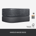 LOGITECH Ergo K860 (920-010104) Draadloos Standard Toetsenbord AZERTY Zwart