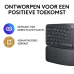 LOGITECH Ergo K860 (920-010104) Draadloos Standard Toetsenbord AZERTY Zwart