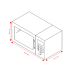 WHIRLPOOL MWP 251 SB - Magnetron - 900 W - Inhoud 25 l