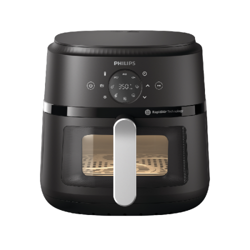 PHILIPS   Airfryer 2000-serie - NA221/00 - Kijkvenster - RapidAir - 4,2 L - Tot 4 Personen - Zwart - Heteluchtfriteuse - Zwart